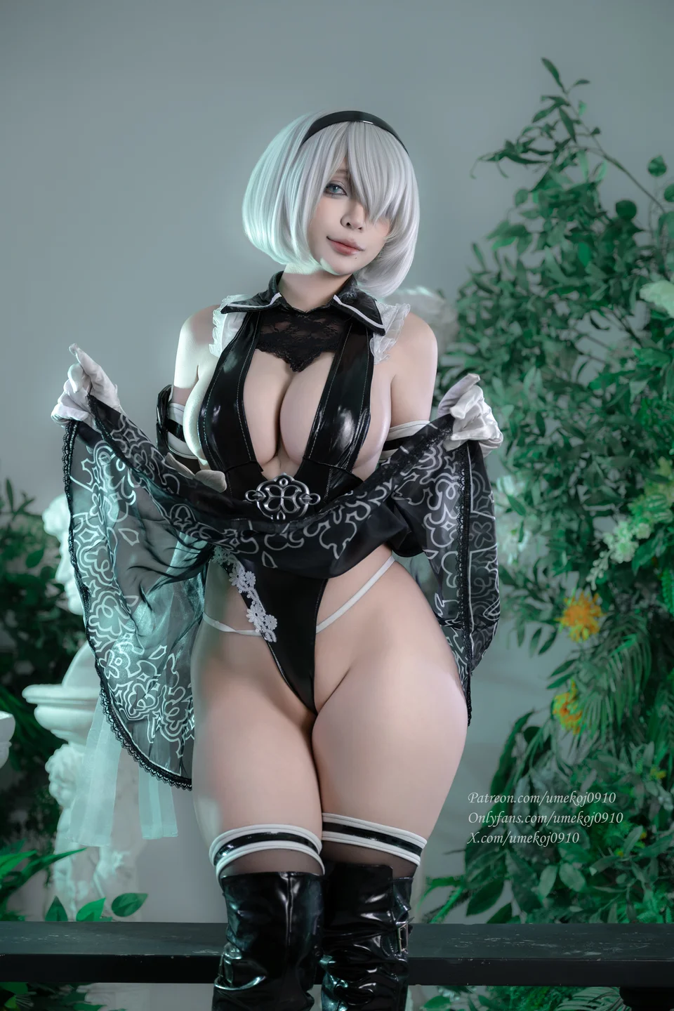 Umeko_J - Eve 2B Dress – Stellar Blade [107P,11V-2.05GB] tg@simisebaisi 【丝足阁】007.webp